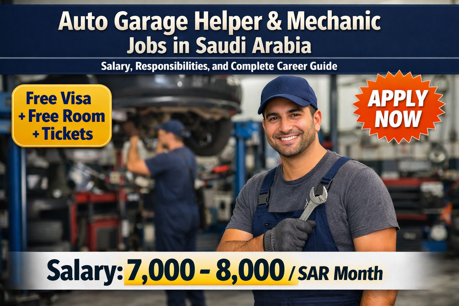 Auto Garage Helper & Mechanic Jobs in Saudi Arabia: Salary, Responsibilities, and Complete Career Guide